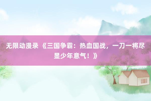 无限动漫录 《三国争霸：热血国战，一刀一将尽显少年意气！》